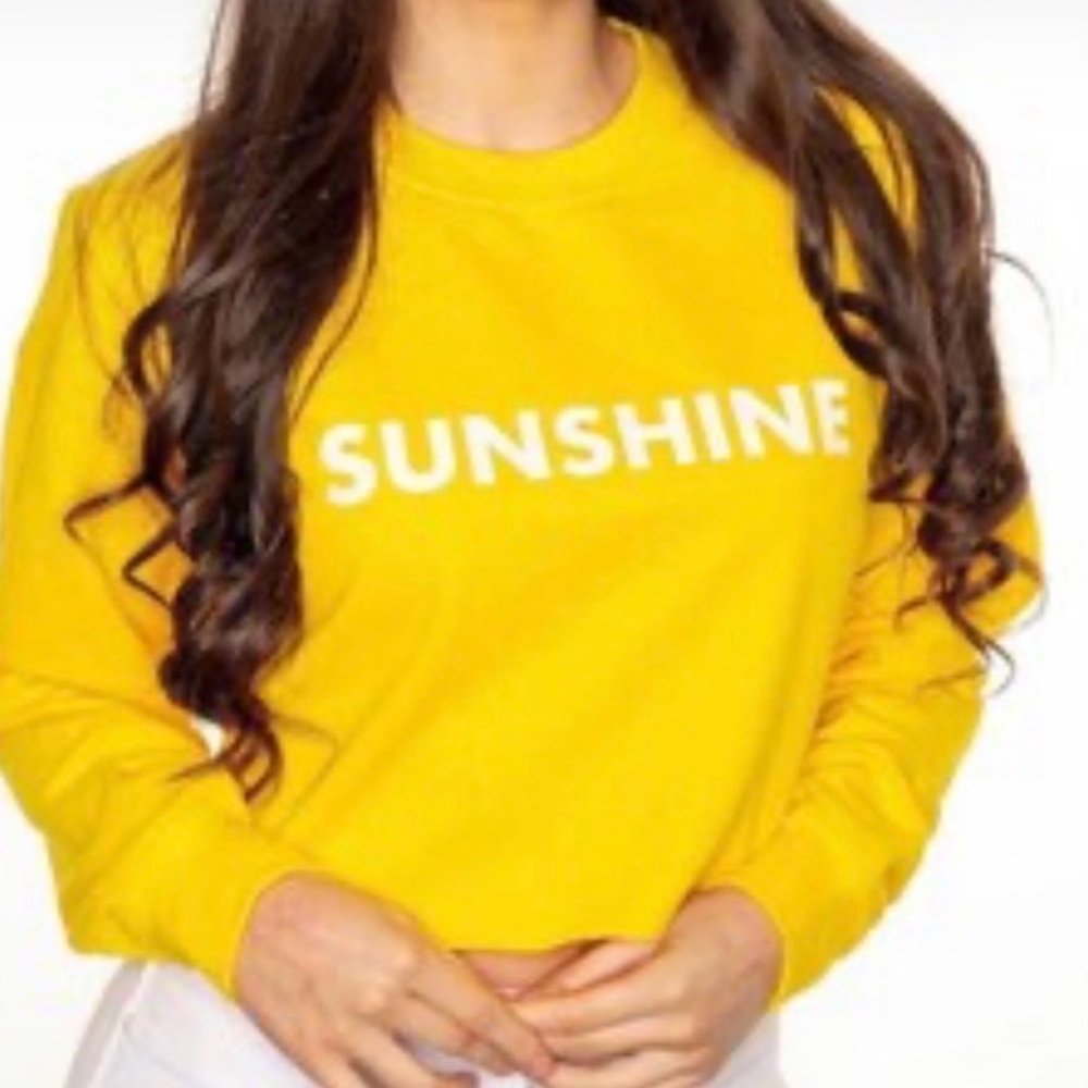GAP Yellow Crew Neck Sweater